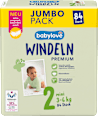 Windeln Premium Gr. 2 mini (3-6 kg), Jumbopack babylove