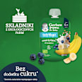 Mus owocowy banany, jagody z jogurtem i płatkami zbóż po 6. miesiącu życia Gerber Organic