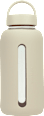 Trinkflasche aus Glas/Silikon, greige (800 ml) Jean&Len