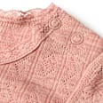 Body Langarm aus Wolle-Seide mit Ajour-Struktur, rosa, Gr. 62/68 ALANA