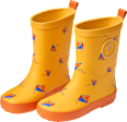 Gummistiefel mit Drachen-Muster, gelb, Gr. 26/27 PUSBLU