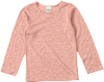 Langarm-Unterhemd aus Wolle-Seide mit Ajour-Struktur, rosa, Gr. 98/104 ALANA