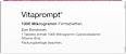 Vitaprompt, Cyanocobalamin (Vitamin B12), 1000 Mikrogramm Filmtabletten Vitaprompt