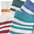 Tennissocken, weiß + blau, Gr. 23/26 PUSBLU