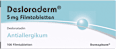 Desloraderm 5 mg Filmtabletten, Desloratadin Antiallergikum Desloraderm