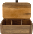 Aufbewahrungsbox für Tee aus Akazienholz (24x14x7,5 cm) Jean&Len