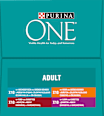 Adult kapsičky pro kočky jehněčí, mořské ryby, kuře, hovězí ve šťávě 40x85g PURINA ONE