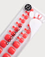 Künstliche Nägel, Soft Gel Press Ons Pediküre Sunset Coral Doonails
