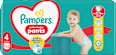 Hlačne plenice 360°, velikost 4 (9-15 kg) Pampers active baby