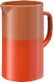 Krug aus Keramik, braun/orange (1 l)  dm home