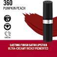 Ruž za usne Lasting Finish Satin – 360 Pumpkin Peach RIMMEL LONDON
