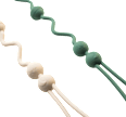 Set lănțișoare de silicon pentru suzetă, verde  babysnugg