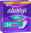Slipeinlagen Daily Fresh Normal mit Frischeduft, Big Pack always