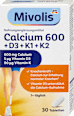 Vápník 600 + vitamín D3 + vitamín K1 + K2 Mivolis