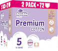 double care Premium Cotton pelene za bebe vel. 5 (11 - 18 kg) Violeta