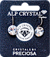 Crystal Preciosa naušnice s kristalima - Silver ALP CRYSTAL Jewellery