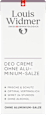 Louis Widmer Deo Creme ohne Aluminium-Salze Louis Widmer
