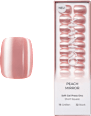 Künstliche Nägel Press Ons Short Square Peach Mirror Maniko