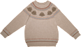 Anouk Pullover aus Strick mit Raglanärmeln & Affi-Muster, beige, Gr. 104 Anouk natubini