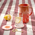 Krug aus Keramik, braun/orange (1 l)  dm home