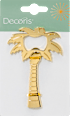 Flaschenöffner "Palme" aus Metall, gold (6,5x0,5x10 cm) Dekorieren & Einrichten