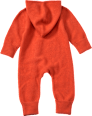 Overall aus Wollwalk mit Mitwachsfunktion & Drachen-Muster, orange, Gr. 62/68 ALANA
