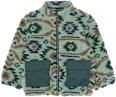 Teddyjacke mit Jacquard-Muster, grün, Gr. 86/92 Mikk-Line