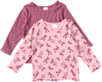 Langarmshirts mit Blumen-Muster, lila, Gr. 92 ALANA