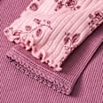 Langarmshirts mit Blumen-Muster, lila, Gr. 92 ALANA