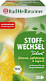 Kräutertee, Stoffwechsel Talent mit Zitrone, Apfelessig und Ingwer (20 Beutel) Bad Heilbrunner