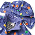 Regenjacke mit Fleece-Futter & Punkte-Muster, blau, Gr. 86/92 PUSBLU