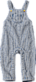 Latzhose mit Streifen-Muster & Holzknöpfen, blau, Gr. 80 ALANA