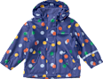Regenjacke mit Fleece-Futter & Punkte-Muster, blau, Gr. 86/92 PUSBLU
