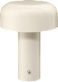 Tischlampe aus Metall, beige, dimmbar (20 cm) dm home