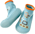 Abenteuer Socken mit Bagger-Motiv, blau, Gr. 19/20 PUSBLU