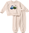 Set mit Sweatshirt mit Fahrzeug-Stickerei & Jogginghose, beige, Gr. 74 ALANA