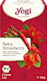 Früchtetee, Spicy Strawberry mit Erdbeere, Hibiskus & Chili (17 Beutel) Yogi