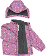 Regenjacke mit Punkte-Muster, lila, Gr. 122/128 Mikk-Line