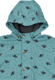 Regenjacke mit Waschbär-Muster, blau, Gr. 110/116 Mikk-Line
