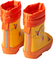 Gummistiefel mit Futter & Drachen-Muster, gelb, Gr. 22/23 PUSBLU