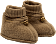 Schuhe mit Merinowolle, gold, Gr. 62/68 Mikk-Line