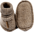 Schuhe mit Merinowolle, braun, Gr. 62/68 Mikk-Line