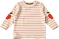 Langarmshirt mit Apfel-Applikation, beige, Gr. 74 ALANA