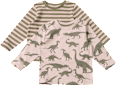 Langarmshirts mit Dino-Muster, grün, Gr. 92 ALANA