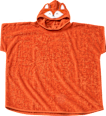 Badeponcho mit Fuchs-Kapuze, orange, Gr. 1 ALANA