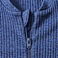 Schlafanzug mit Ripp-Struktur, blau, Gr. 62/68 ALANA