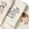 Tennissocken mit Tier-Motiven, weiß, Gr. 23/26 ALANA