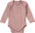 Body Langarm aus Bio-Wolle & Seide, altrosa, Gr. 62/68 ALANA