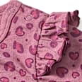 Body Langarm mit Leo-Muster, lila, Gr. 62/68 ALANA