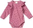 Body Langarm mit Leo-Muster, lila, Gr. 62/68 ALANA